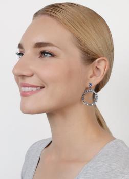 blue - Creole Cristal - Konplott earrings